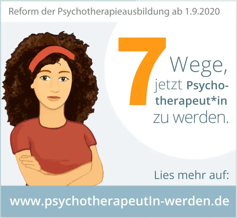 Infoblatt - 7 Wege jetzt Psychotherapeut*in zu werden